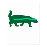 honey badger green postcards