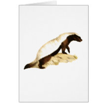 honey badger greeting cards