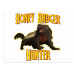 Honey Badger Hunter Postcard