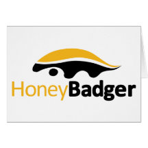 Honey Badger Logo Greeting Card