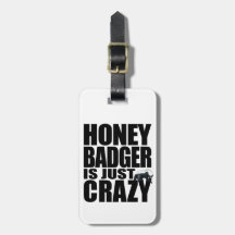Honey Badger Luggage Tag