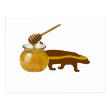 honey badger postcards
