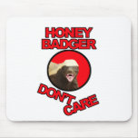 Honey Badger Red Mousemat