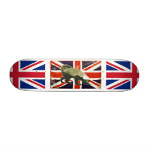 Honey Badger Union Jack Skateboard Deck