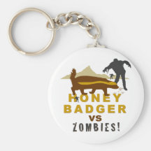 honey badger vs zombies key chains