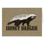 Honey Badger Wild Animal Card