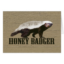 Honey Badger Wild Animal Card