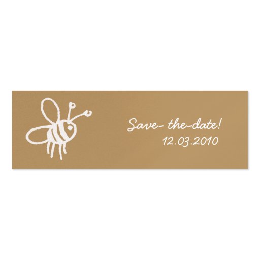 Honey Bee Pack Of Skinny Business Cards | Zazzle