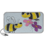 Honey Bees & Spring Flowers Mini Speaker