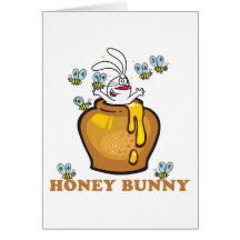 Honey Bunny Easter Card