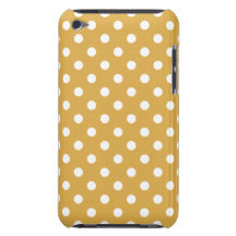Honey Gold Polka Dot iPod Touch G4 Case iPod Touch Cover