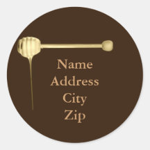 Honey Label Round Sticker