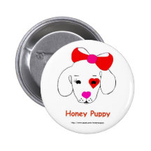 Honey Puppy  Button