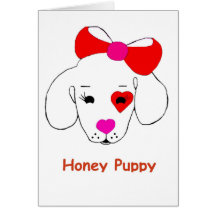 Honey Puppy  Card