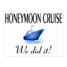 Honeymoon Cruise (We Did It!) Postcards