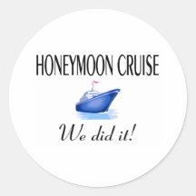 Honeymoon Cruise (We Did It!) Sticker