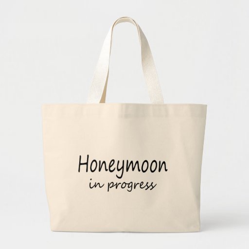 Honeymoon In Progress Tote Bags
