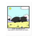 Honeymoon: Whale Cartoon Post Card