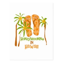 Honeymooning in Hawaii Postcard