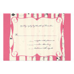 Honeysuckle Birch Tree Wedding Response Card Custom Invitation