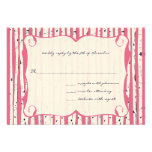 Honeysuckle Birch Tree Wedding Response Card Personalized Invites