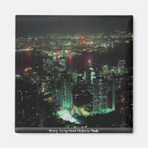 Hong Kong from Victoria Peak Fridge Magnets