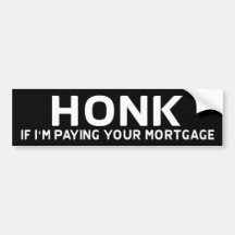 Honk Anti Obama Bumper Sticker