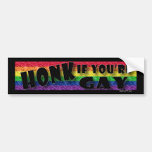 Honk if Gay Bumper Sticker