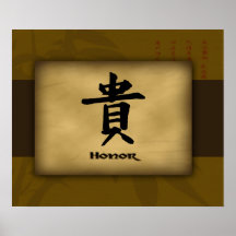 Honour Chinese Poster