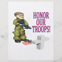 Honour Our Troops Full Color Flyer