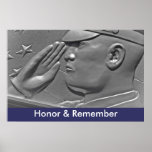 Honour & Remember Military Hero Poster