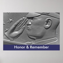 Honour & Remember Military Hero Poster