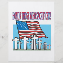 Honour Those Who Sacrificed Flyers