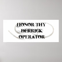 Honour Thy Derrick Operator Poster