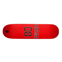 Hoodman "Obama 08" Red Skateboard