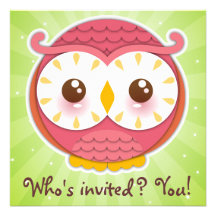 HooHoo Owl Invitation