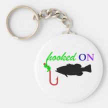 hooked on bass keychains