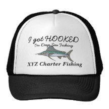 hooked on fishing cap hat