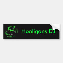 Hooligans DJ Logo Bumper Sticker