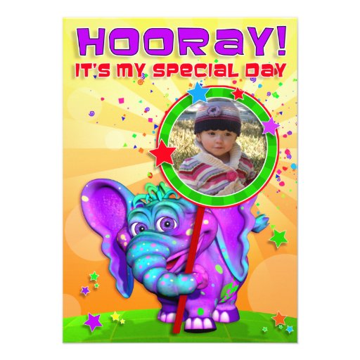 Hooray! Birthday Invite with "The GiggleBellies" - Zazzle.com.au