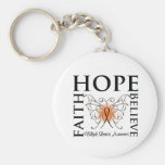 Hope Believe Faith - Multiple Sclerosis Keychains