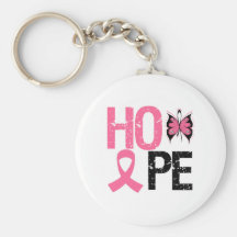 Hope Breast Cancer Awareness Keychain