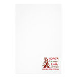 Hope Courage Faith Strength 3 Multiple Myeloma Personalised Stationery