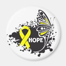 Hope Endometriosis Butterfly Fridge Magnet