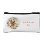 Hope, Faith, and Love butterfly Bagettes Bag Cosmetic Bag