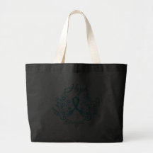 Hope Faith Love Strength Ovarian Cancer Bag