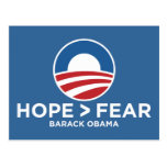 hope > fear obama 08 hope won post cards