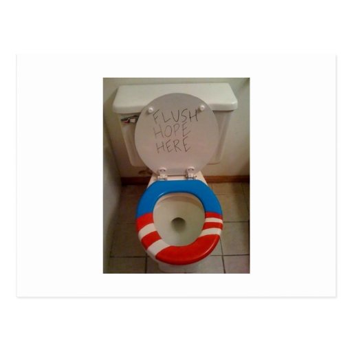 Hope-Flush Hope Toilet Postcards