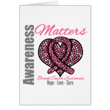 Hope Love Cure - Breast Cancer Awareness Matters Card