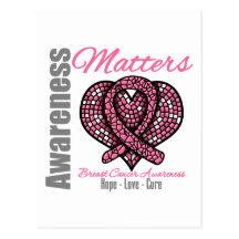 Hope Love Cure - Breast Cancer Awareness Matters Postcards